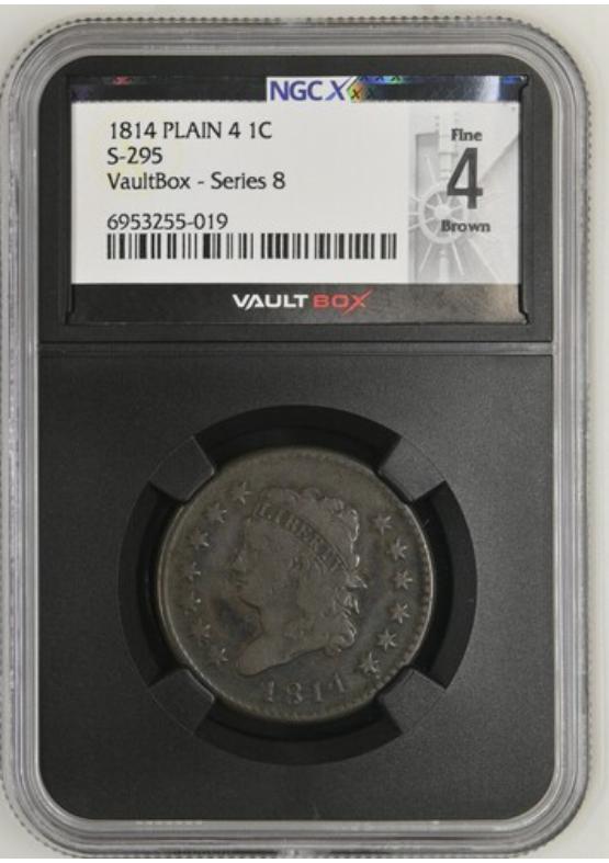 1814 PLAIN 4 S-295 1C NGCX FINE 4 BROWN Series 8 Front