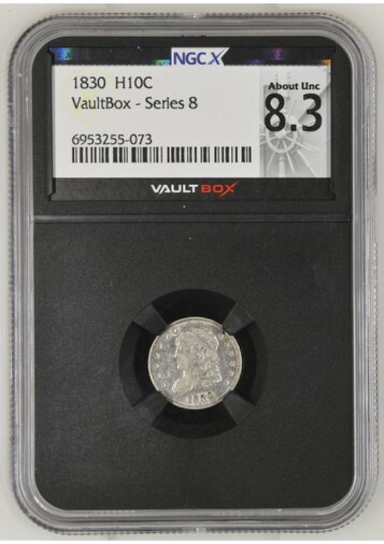 1830 H10C NGCX ABOUT UNCIRCULATED 8.3 Series 8 Front