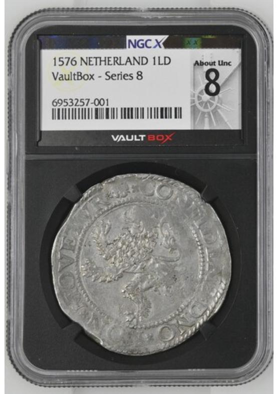 1576 NETHERLAND 1LD NGCX ABOUT UNCIRCULATED 8 Series 8 Front