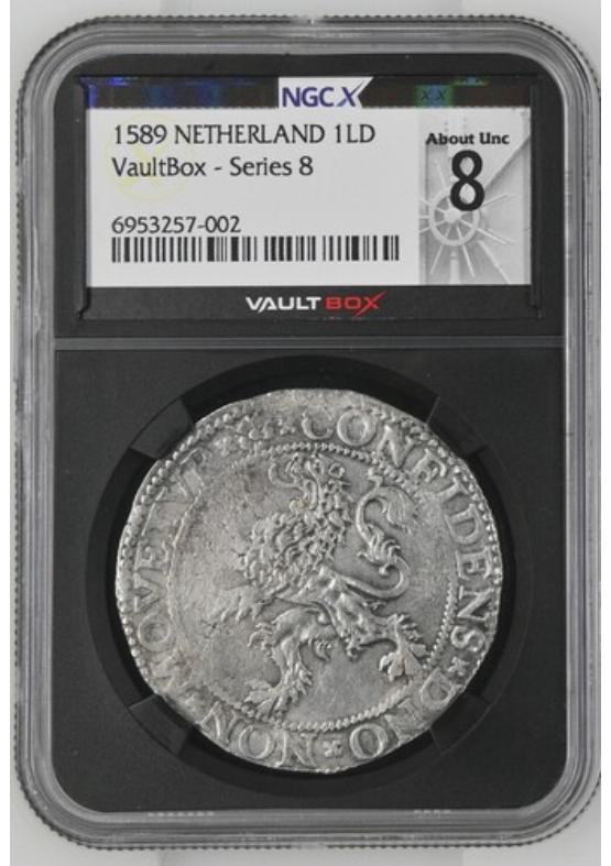 1589 NETHERLAND 1LD NGCX ABOUT UNCIRCULATED 8 Series 8 Front
