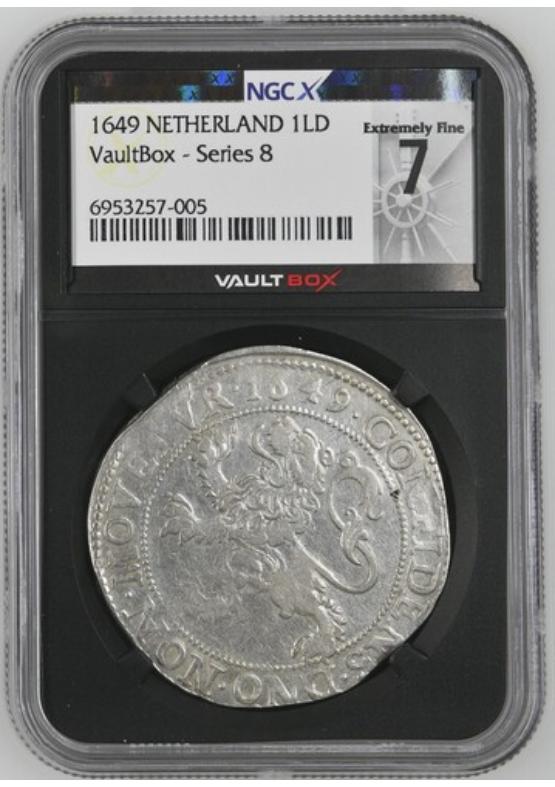 1649 NETHERLAND 1LD NGCX EXTREMELY FINE 7 Series 8 Front