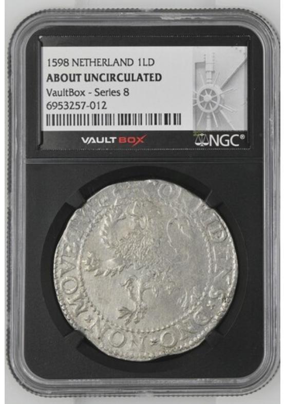1598 NETHERLAND 1LD NGC ABOUT UNCIRCULATED Series 8 Front