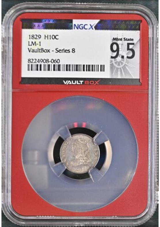1829 LM-1 H10C NGCX MINT STATE 9.5 Series 8 Front