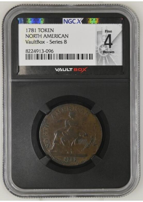 1781 NORTH AMERICAN TOKEN NGCX FINE 4 BROWN Series 8 Front