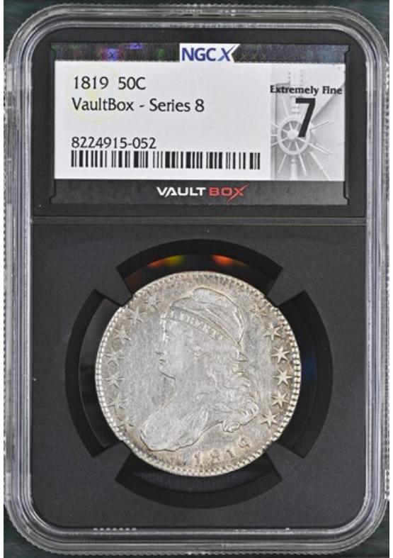 1819 50C NGCX EXTREMELY FINE 7 Series 8 Front