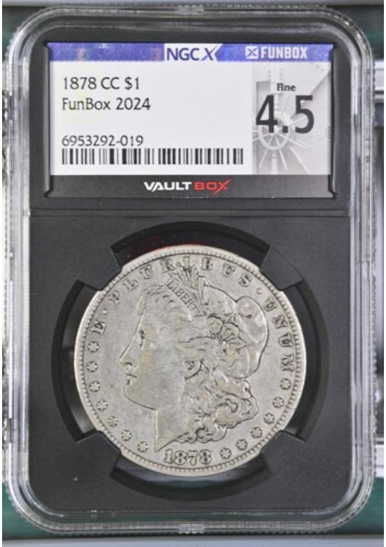 1878-CC $1 NGCX FINE 4.5 Front