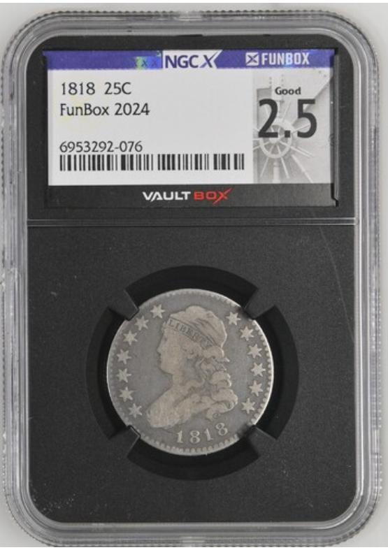 1818 25C NGCX GOOD 2.5 Front