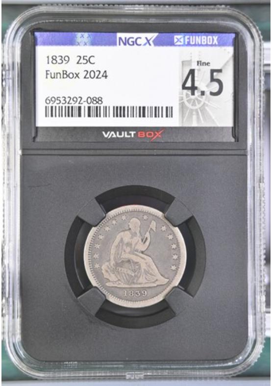 1839 25C NGCX FINE 4.5 Front