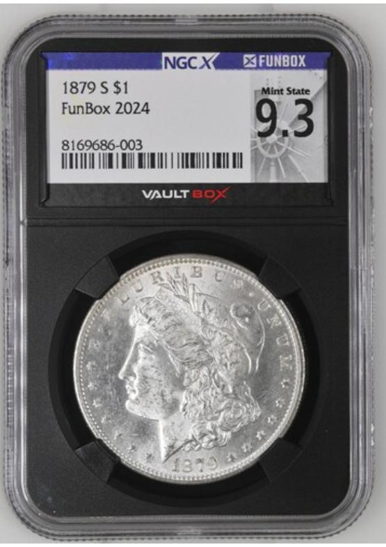 1879-S $1 NGCX MINT STATE 9.3 Front