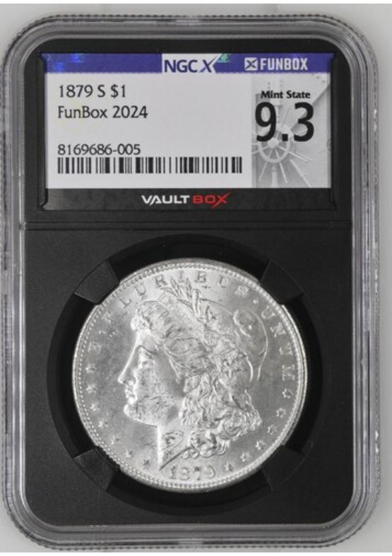 1879-S $1 NGCX MINT STATE 9.3 Front