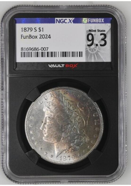 1879-S $1 NGCX MINT STATE 9.3 Front