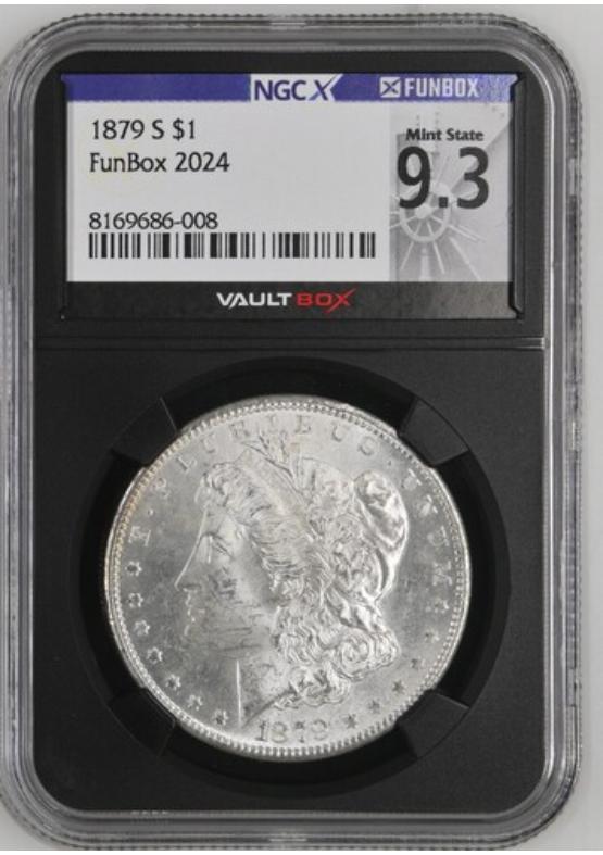 1879-S $1 NGCX MINT STATE 9.3 Front