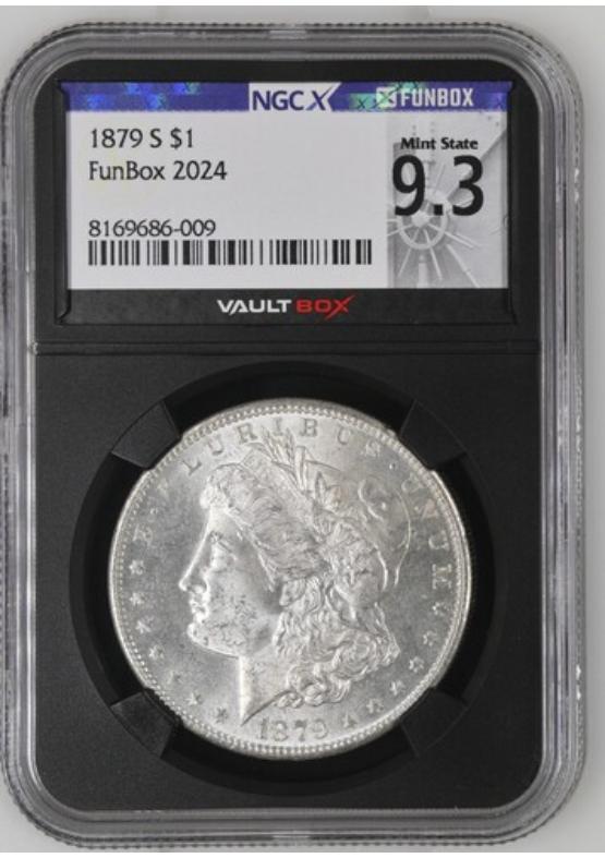 1879-S $1 NGCX MINT STATE 9.3 Front