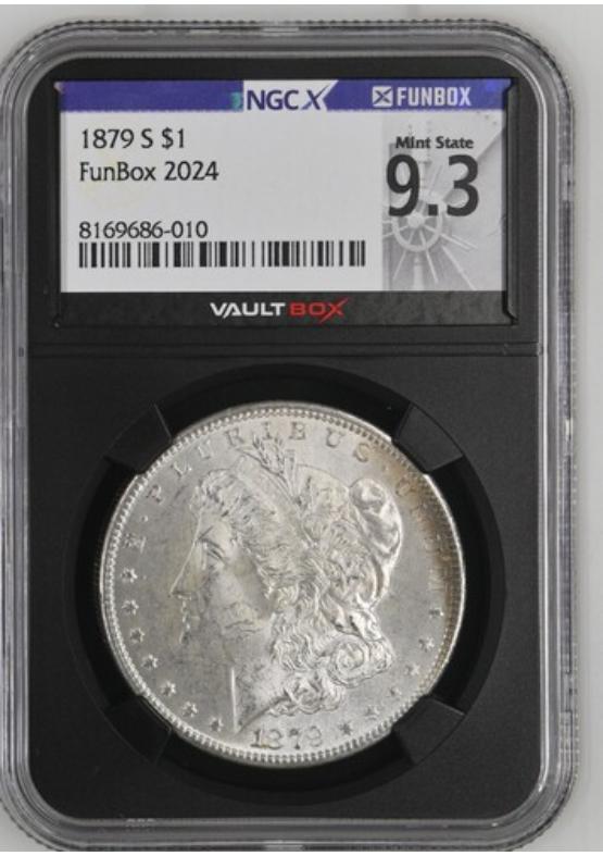 1879-S $1 NGCX MINT STATE 9.3 Front