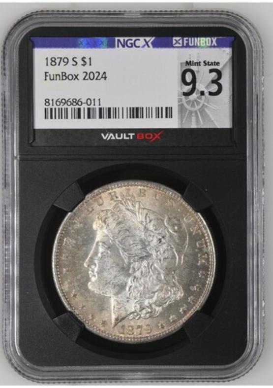 1879-S $1 NGCX MINT STATE 9.3 Front