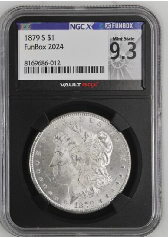 1879-S $1 NGCX MINT STATE 9.3 Front