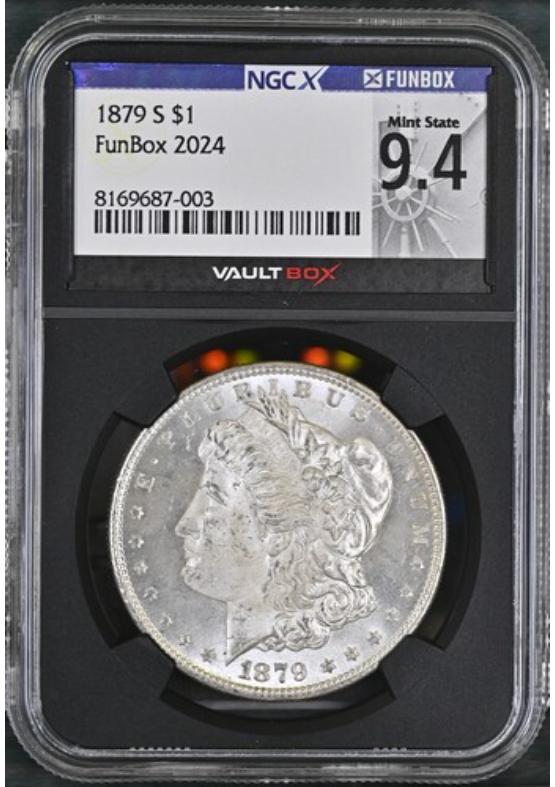 1879-S $1 NGCX MINT STATE 9.4 Front