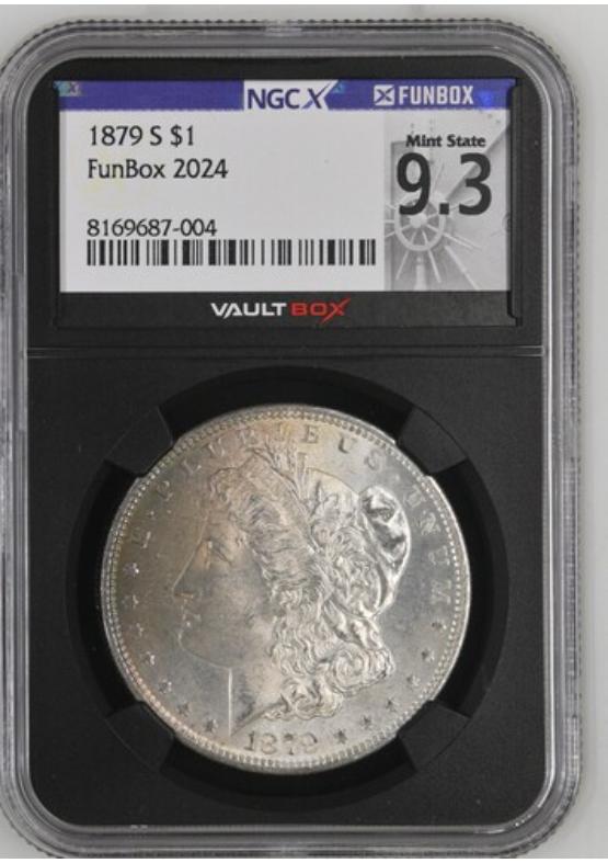 1879-S $1 NGCX MINT STATE 9.4 Front
