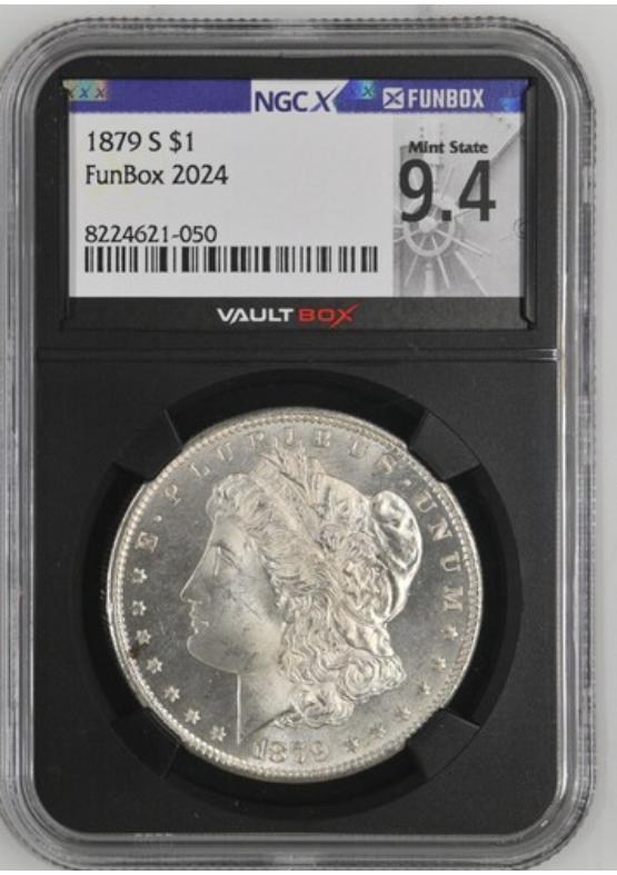 1879-S $1 NGCX MINT STATE 9.4 Front