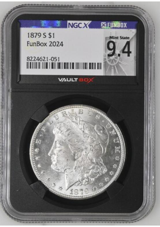 1879-S $1 NGCX MINT STATE 9.4 Front