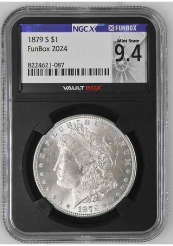 1879-S $1 NGCX MINT STATE 9.4 Front
