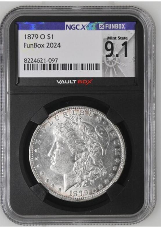 1879-O $1 NGCX MINT STATE 9.1 Front