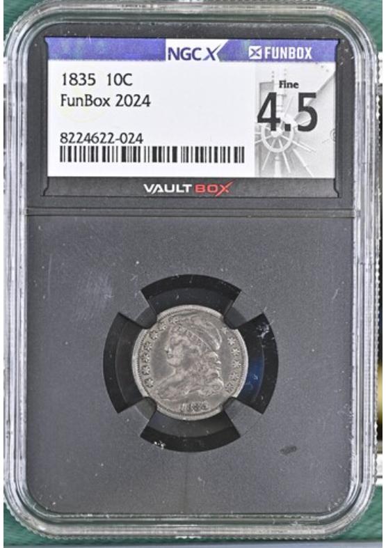 1835 10C NGCX FINE 4.5 Front