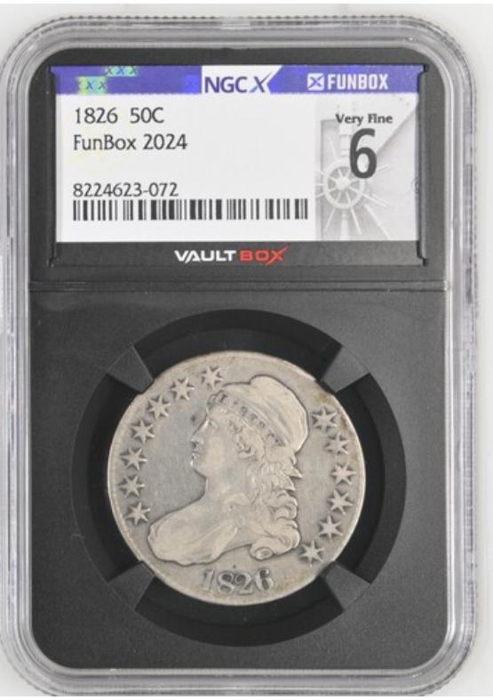 1826 50C NGCX VERY FINE 6 Front