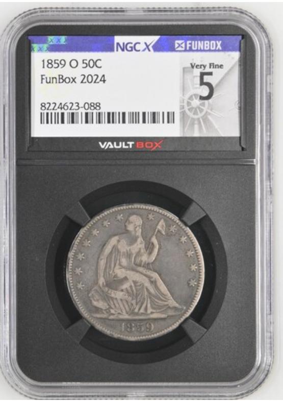 1859-O 50C NGCX VERY FINE 5 Front