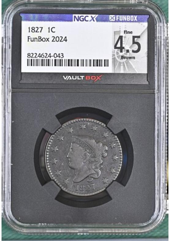 1827 1C NGCX FINE 4.5 BROWN Front
