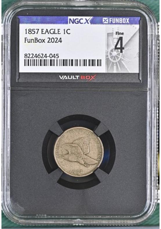 1857 EAGLE 1C NGCX FINE 4 Front