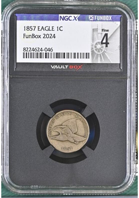 1857 EAGLE 1C NGCX FINE 4 Front