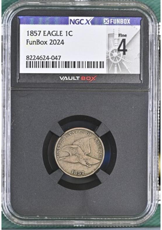 1857 EAGLE 1C NGCX FINE 4 Front