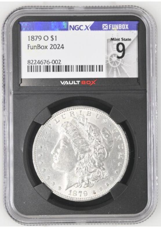 1879-O $1 NGCX MINT STATE 9 Front