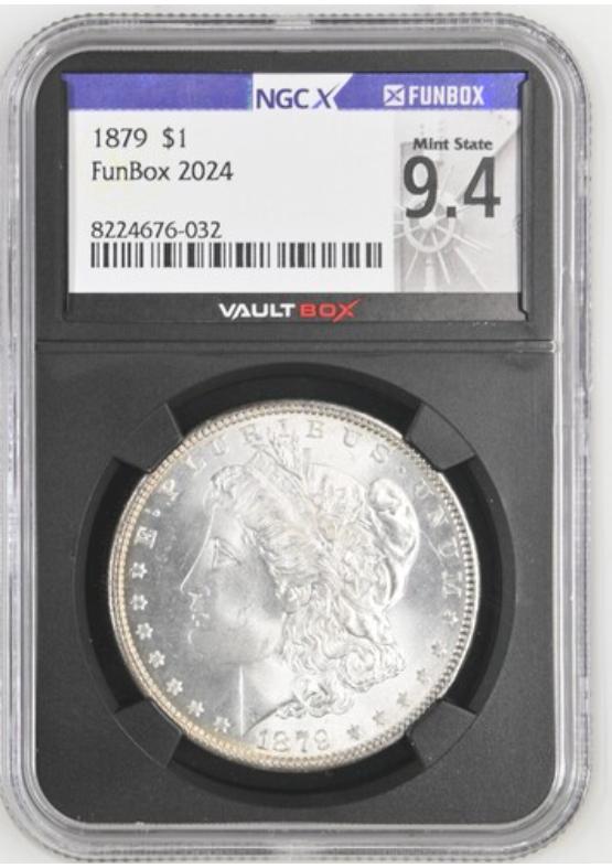 1879 $1 NGCX MINT STATE 9.4 Front