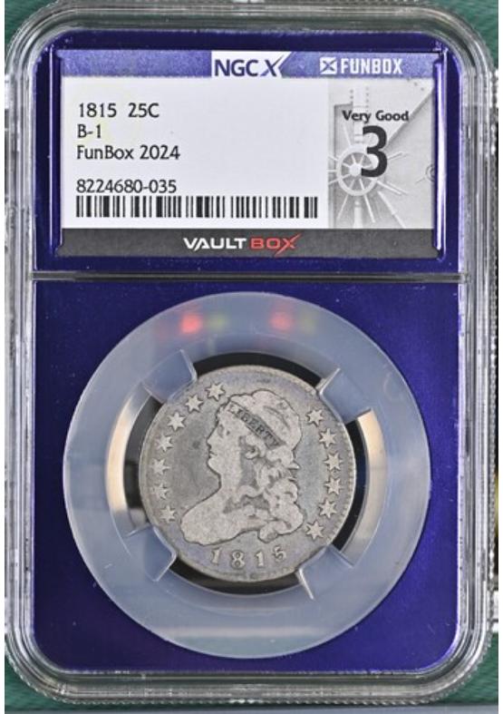1815 25C B-1 NGCX VERY GOOD 3 Front