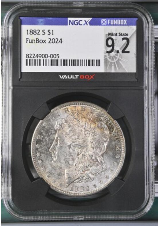 1882-S $1 NGCX MINT STATE 9.2 Front