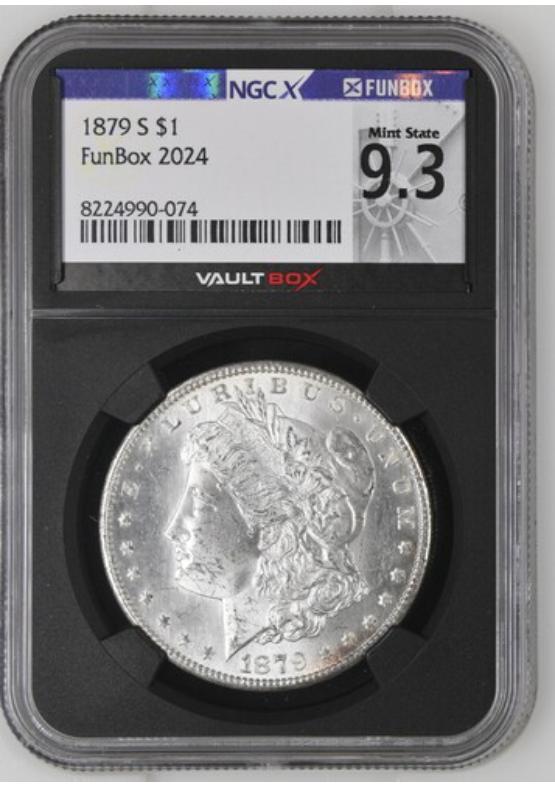 1879-S $1 NGCX MINT STATE 9.3 Front