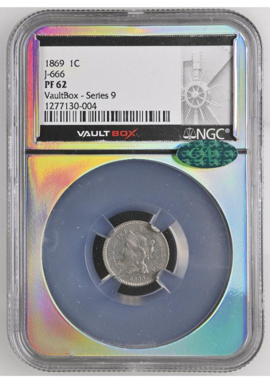 1869 J-666 1C NGC PF62 CAC FRONT