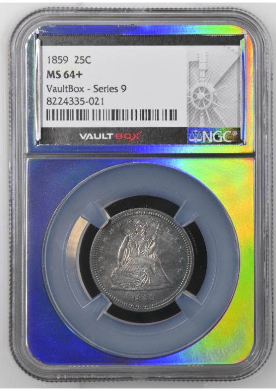 1859 25C NGC MS64+ FRONT