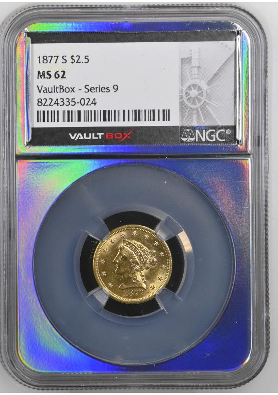 1877-S G$2.5 NGC MS62 FRONT