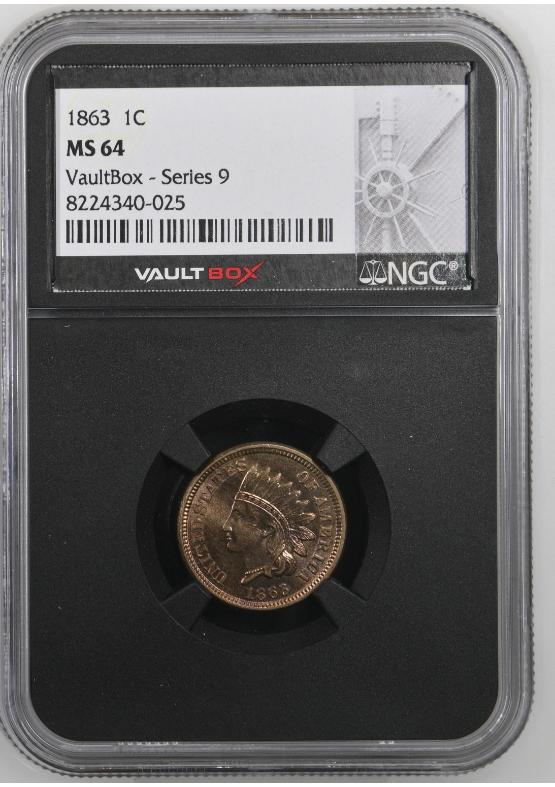 1863 1C NGC MS64 FRONT