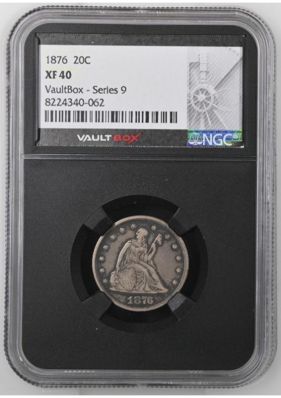 1876 20C NGC XF40 FRONT