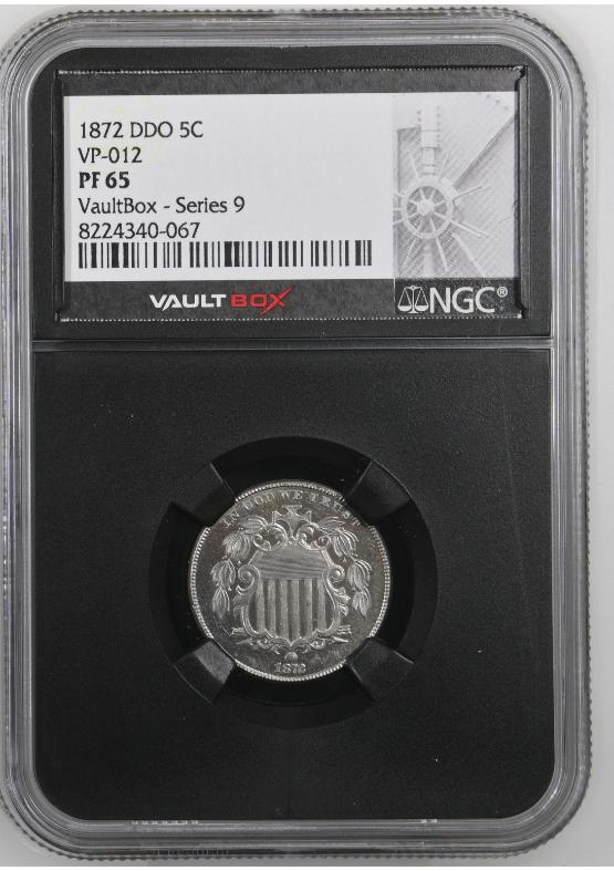 1872-DDO VP-012 5C NGC PF65 FRONT