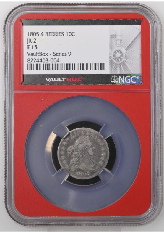 1805 4 BERRIES JR-2 10C NGC F15 FRONT