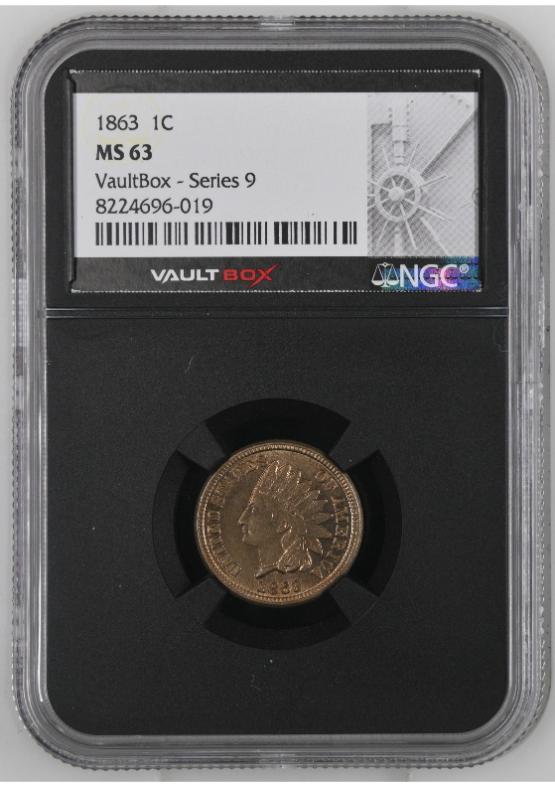 1863 1C NGC MS63 FRONT