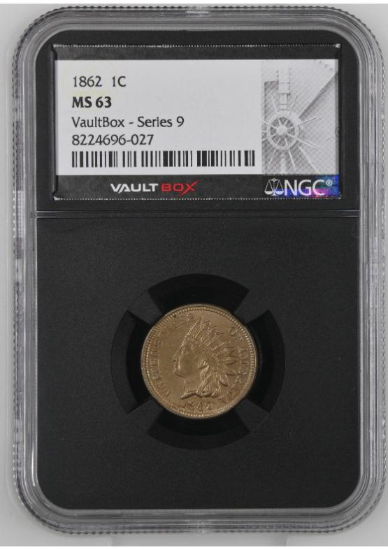 1862 1C NGC MS63 FRONT