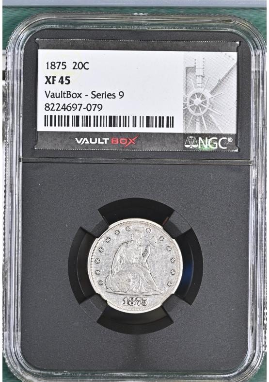 1875 20C NGC XF45 FRONT
