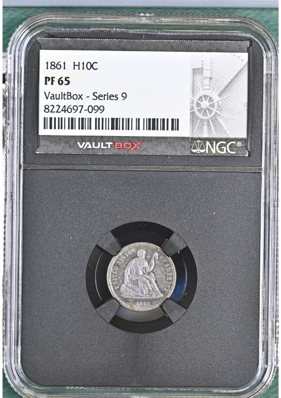 1861 H10C NGC PF65 FRONT