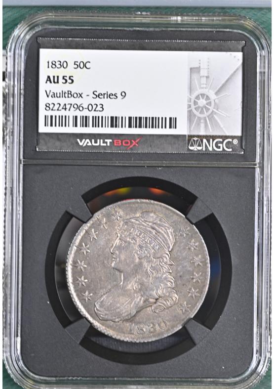1830 50C NGC AU55 FRONT